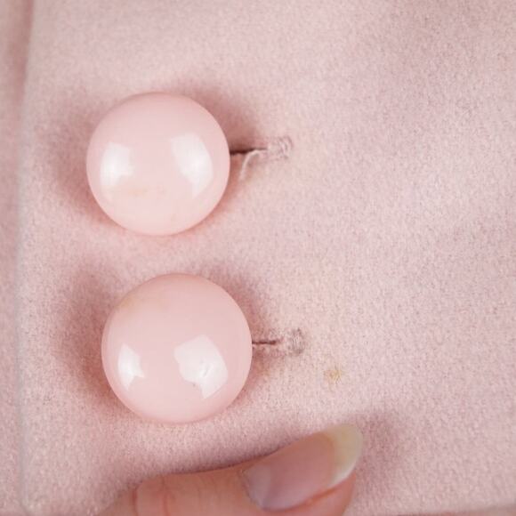 Kut from the Kloth‎ Pink Wool Blend Peacoat Single Breasted Coat Size Medium - Picture 7 of 10